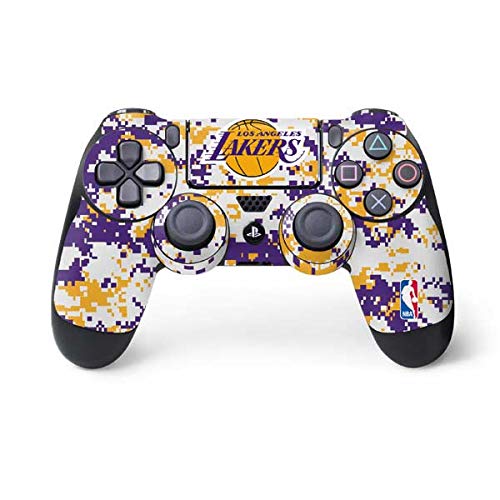 Skinit Decal Gaming Skin Compatible with PS4 Controller - Officially Licensed NBA Los Angeles Lakers Digi Camo Design