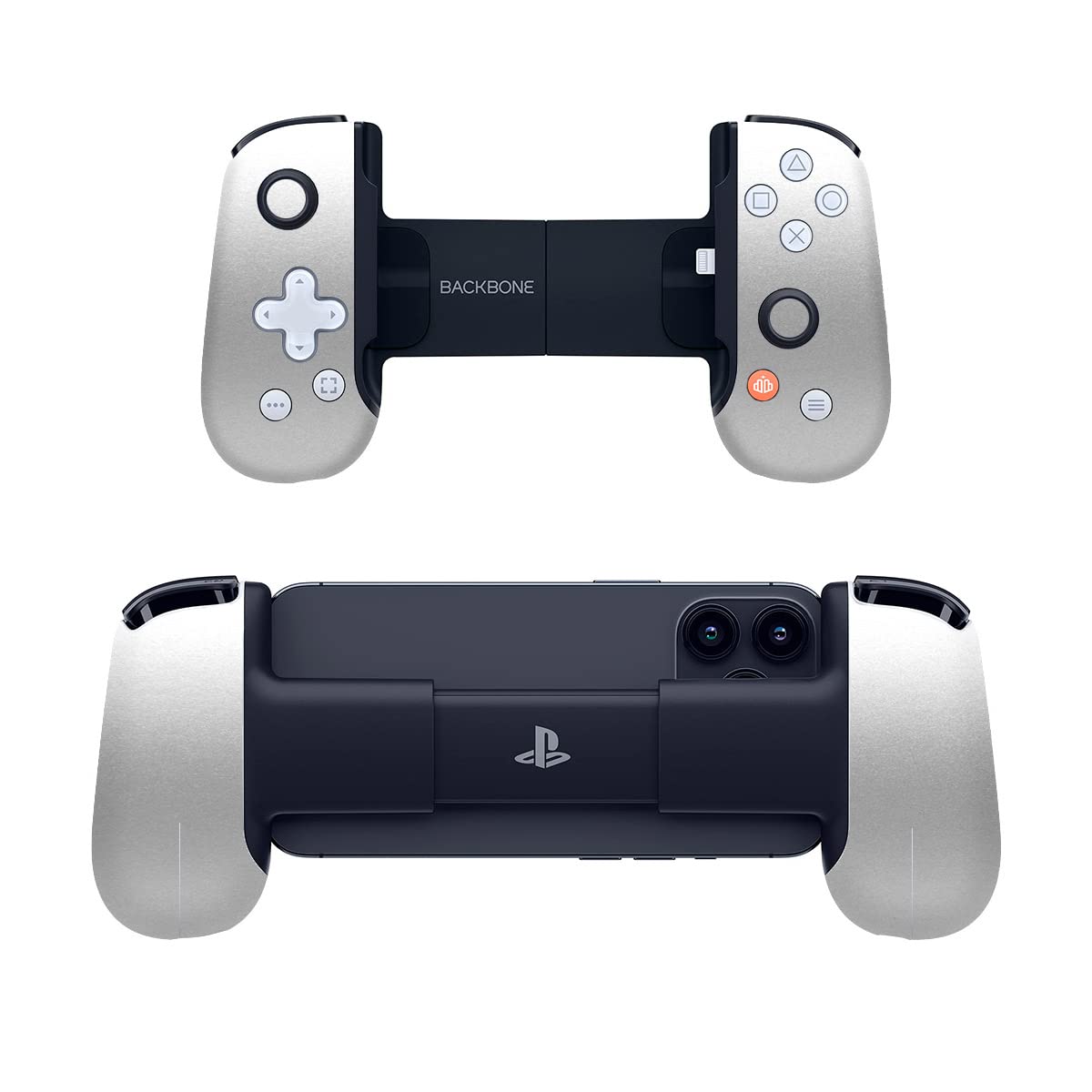 SopiGuard Sticker Skin for Backbone One Controller Full Body Wrap (Satin Silver Metallic)