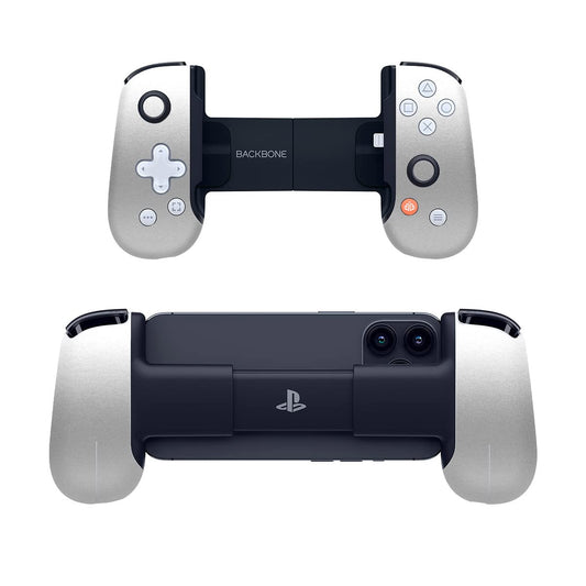 SopiGuard Sticker Skin for Backbone One Controller Full Body Wrap (Satin Silver Metallic)
