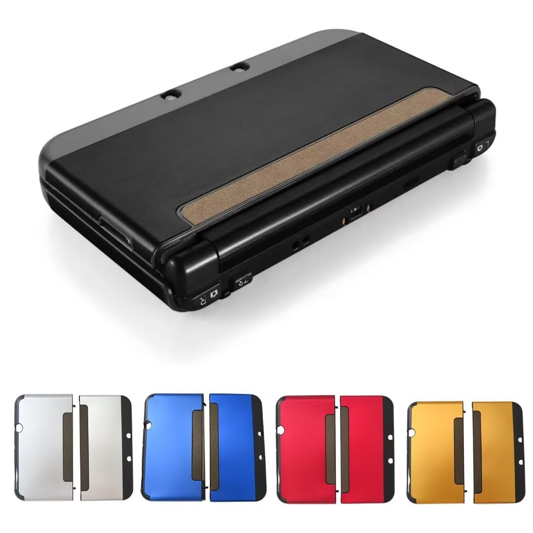 BLUE ELF Black Shockproof Case Cover for New Nintendo 3DS LL XL 2015 - Hard Shell Skin