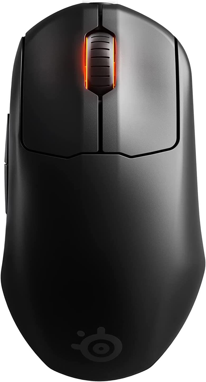 SteelSeries Mini Wireless FPS Gaming Mouse – Ultra Light, 5 Programmable Buttons, 2.4GHz, 100H Battery, Black, Model 62426