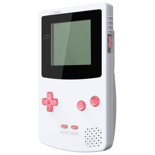 eXtremeRate Cherry Pink Replacement Full Set Buttons for Gameboy Color GBC - Handheld Game Console NOT Included
