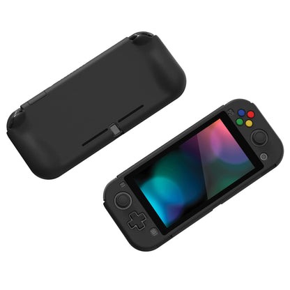 PlayVital Protective Case for Nintendo Switch Lite - Hard Shell, Ergonomic Grip, Screen Protector, Black
