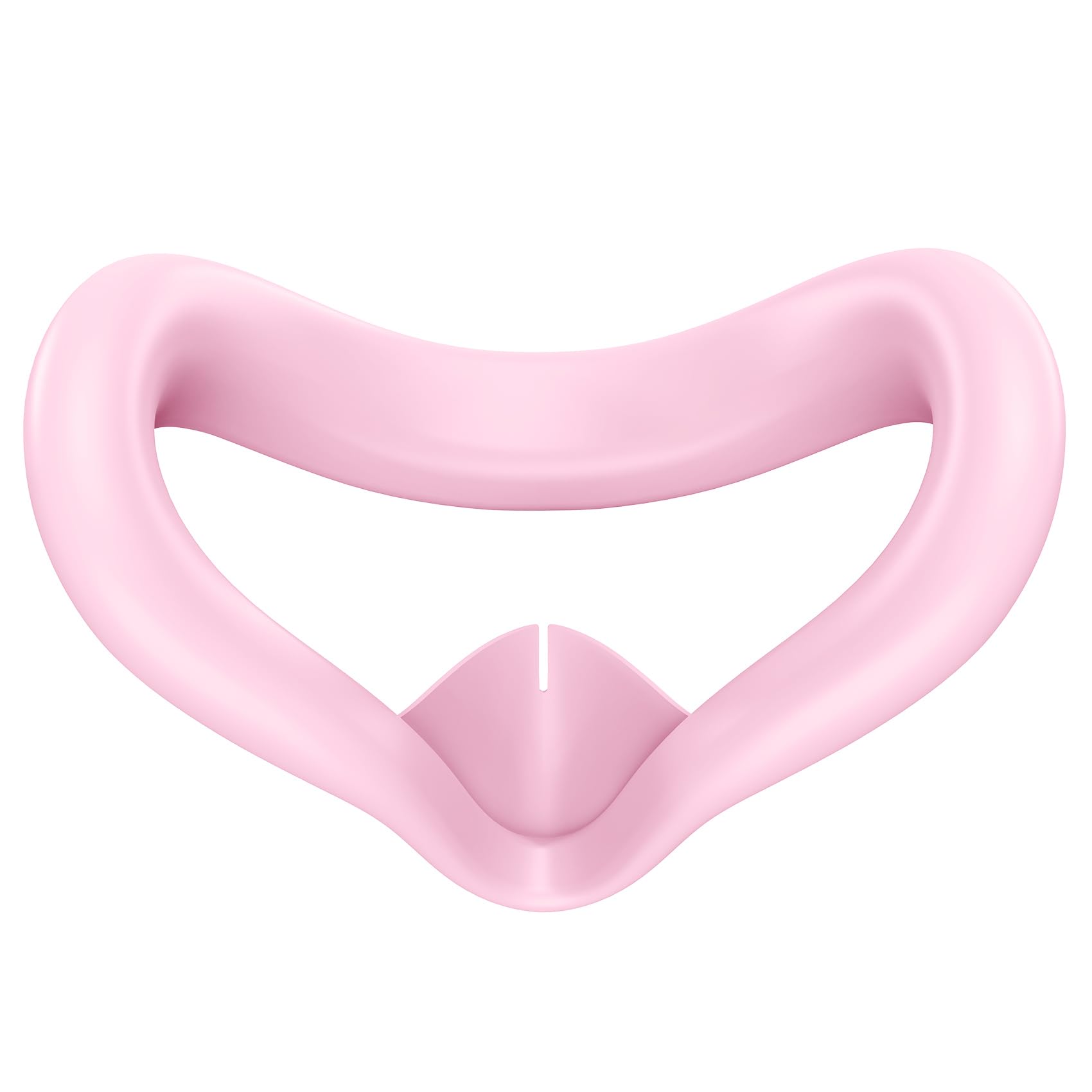 FLOWEBB Silicone Face Cover for Meta Quest 3S - Skin-Friendly Anti-Sweat VR Face Pad with Ventilation & Lightproof Design (Pink)