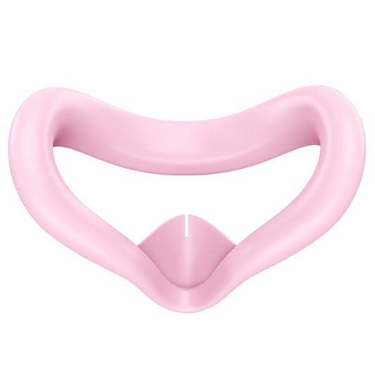 FLOWEBB Silicone Face Cover for Meta Quest 3S - Skin-Friendly Anti-Sweat VR Face Pad with Ventilation & Lightproof Design (Pink)