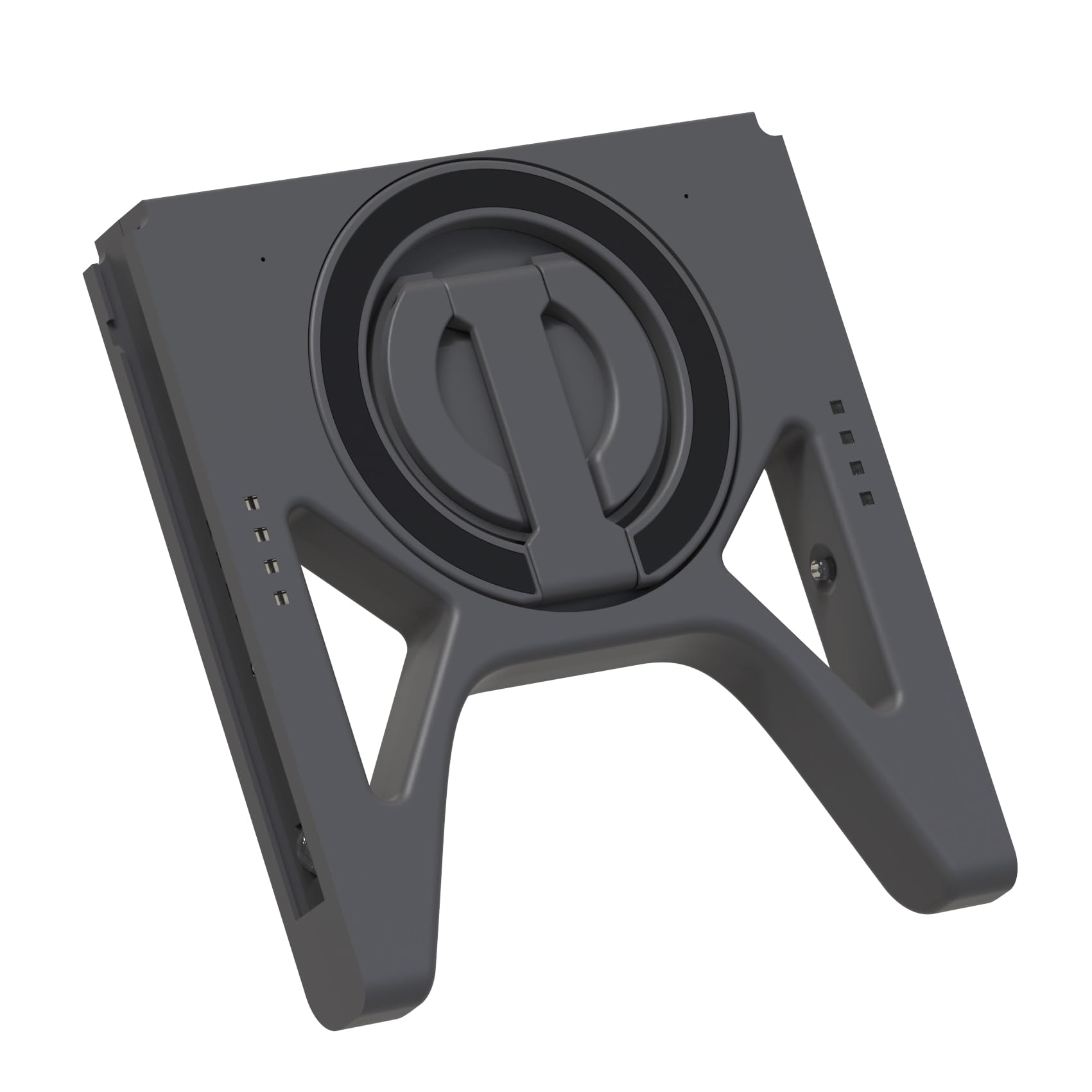 TEGRUP Joy-Con Charger Grip with Magnetic Phone Mount - Dual Use, Hinge Design, BLACK