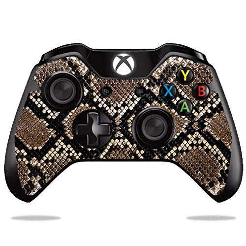 MightySkins Carbon Fiber Skin for Microsoft Xbox One or One S Controller - Rattler | Protective  Durable Textured Carbon Fiber Finish | Easy to Apply  Remove  and Change Styles | Made in The USA