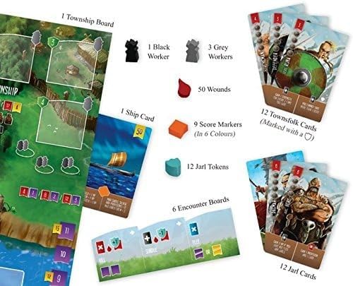 Renegade Game Studios Raiders of the North Sea: Fields of Fame Expansion, Strategy Game for 2-5 Players, Ages 12+, Multicolor