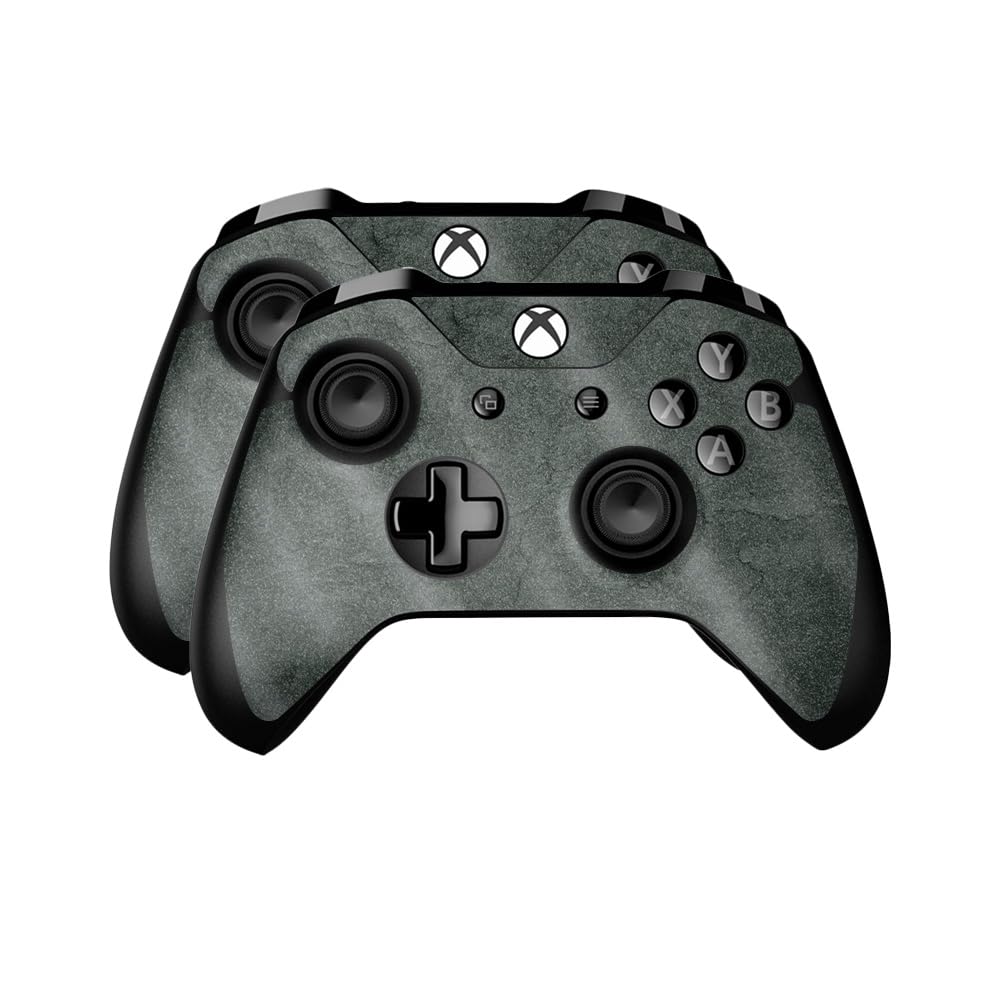 Glossy Glitter Skin Compatible with Microsoft Xbox One Controller (2 Pack) - Green Stone - Premium 3M Vinyl Protective Wrap Decal Cover - Easy to Apply | Crafted in The USA by MightySkins