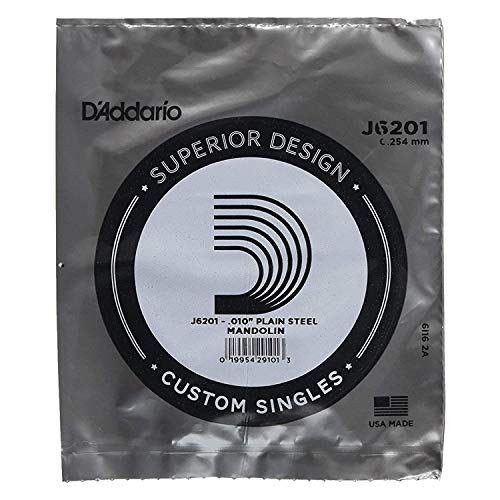 DAddario J6201 Plain Steel Mandolin Single String, .010