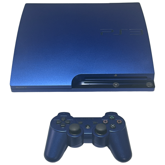 Modded PlayStation 3 Slim Gran Turismo 5 Titanium Blue 1TB System -  JP Playstation 3