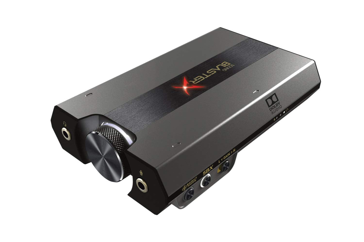 Sound BlasterX G6 Hi-Res 130dB 32bit/384kHz Gaming DAC, External USB Sound Card with Xamp Headphone Amp, Dolby Digital, 7.1 Virt