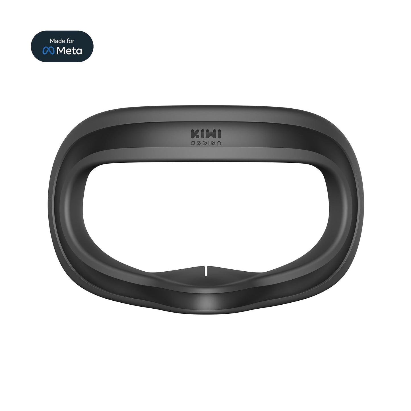 KIWI design F4 Silicone Facial Cover for Meta Quest 3S, Black, Model Q7-2P, Not Compatible with Quest 3