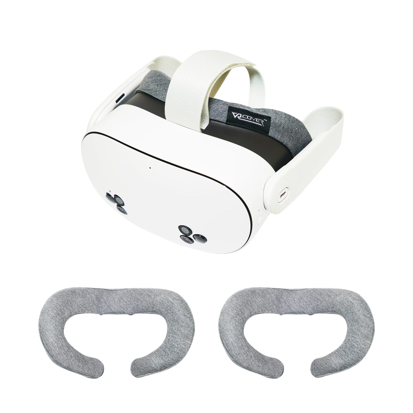 VR Cover for Meta Quest 3S - Washable Hygienic Cotton Cover (2 pcs)