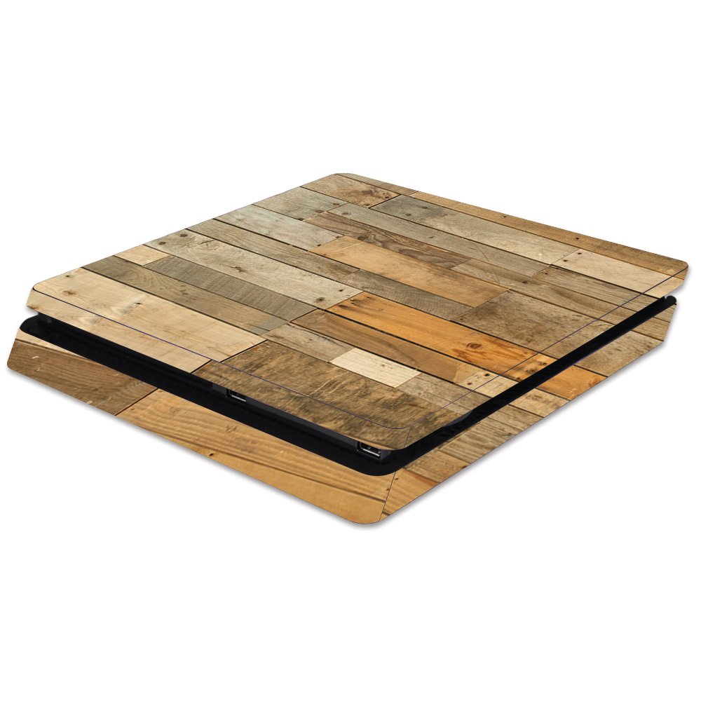 MIGHTY SKINS PS4 Slim Skin - Reclaimed Wood Vinyl Decal Cover, Durable & Unique, Easy Apply/Remove, Made in USA