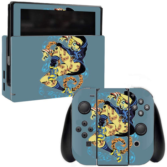 MIGHTY SKINS Nintendo Switch Skin - Jiangshi | Durable Vinyl Decal Wrap, Easy to Apply & Remove, Model NISWI-Jiangshi