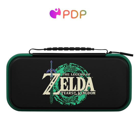 PDP Travel Case Plus GLOW for Nintendo Switch & Lite - Zelda Glow-in-the-Dark, Model 500-224-TOKG, Durable Plastic Material