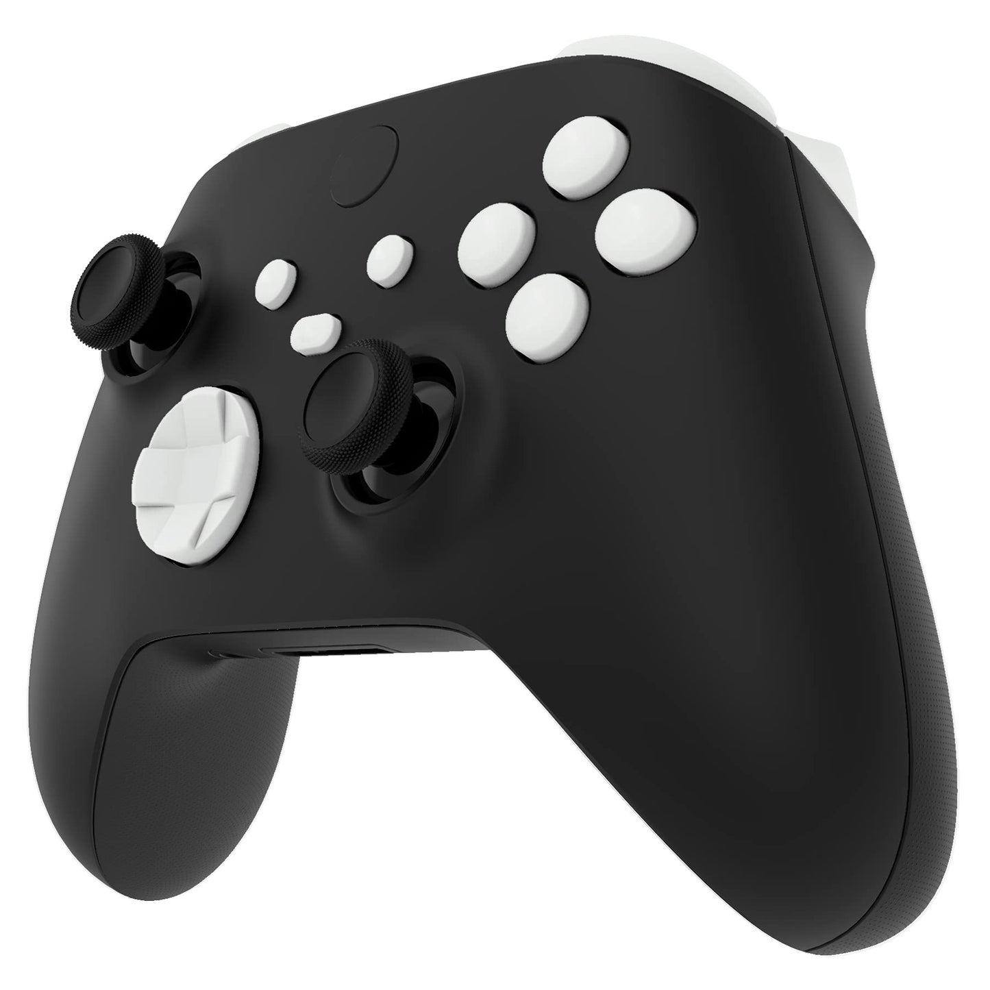 eXtremeRate No Letter Imprint Custom Full Set Buttons for Xbox Series X & S Controller  Replacement Accessories Bumpers Triggers Dpad ABXY Keys Parts for Xbox Core Wireless Controller - White