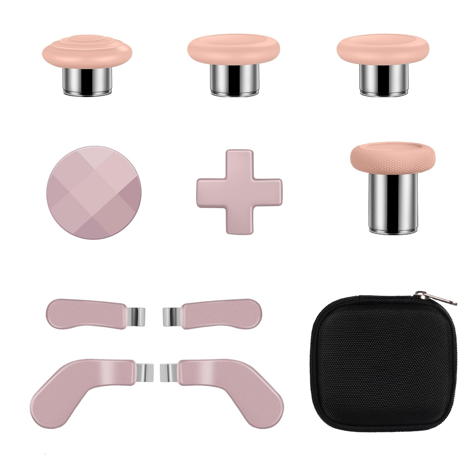 10-in-1 Premium Upgrade Kit for Xbox Elite Series 2 Core: Replacement Thumbsticks  D-Pads  Paddles & Trigger Buttons to Elevate Your Elite Series 2 Controller Gaming Experience (Rose Gold)