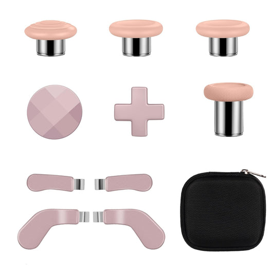 10-in-1 Premium Upgrade Kit for Xbox Elite Series 2 Core: Replacement Thumbsticks  D-Pads  Paddles & Trigger Buttons to Elevate Your Elite Series 2 Controller Gaming Experience (Rose Gold)