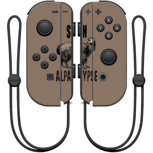 MightySkins Skin Compatible with Nintendo Joy-Con Controller - Alpacalypse | Protective, Durable, and Unique Vinyl Decal wrap Co