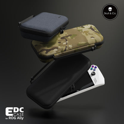 Skull & Co. GripCase Bundle for ROG Ally 2023 - Black Soft Protective Case with Textured Grips and Stand, Model ALGCSET-BK