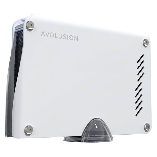 Avolusion PRO-M5 Series 4TB USB 3.0 External Gaming Hard Drive for PS5 Game Console (White  Metal Case) - 2 Year Warranty (refurbished)