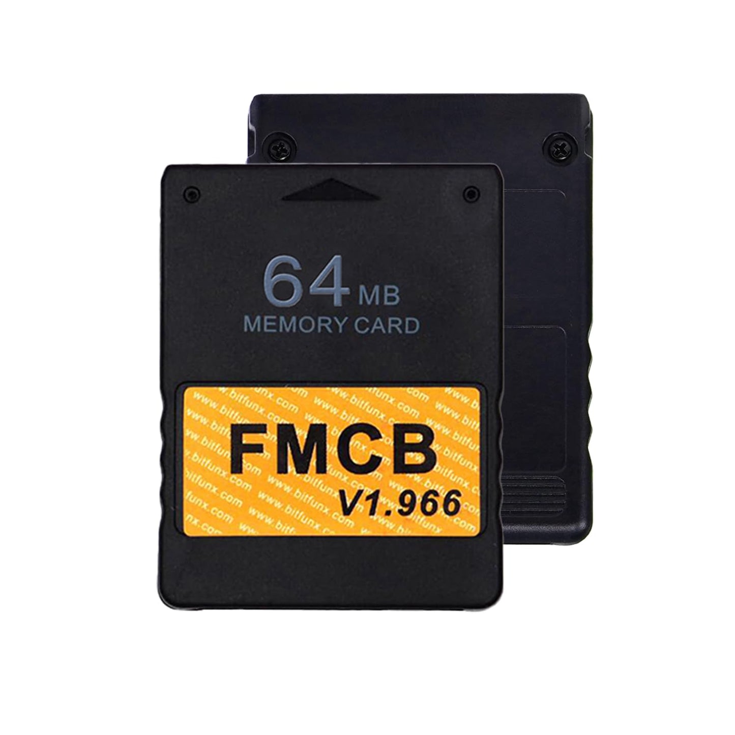 BITFUNX PS2 Fat FMCB Free McBoot Card v1.966  Memory Card for PS2 Fat Console - Plug & Play Video Game Adapter with No Lag (64MB)