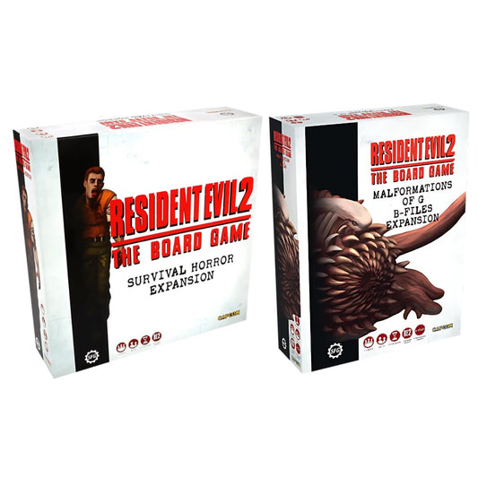 Resident Evil 2 Board Game Bundle with Survival Horror  and Malformations of G B-Files (2 Items)