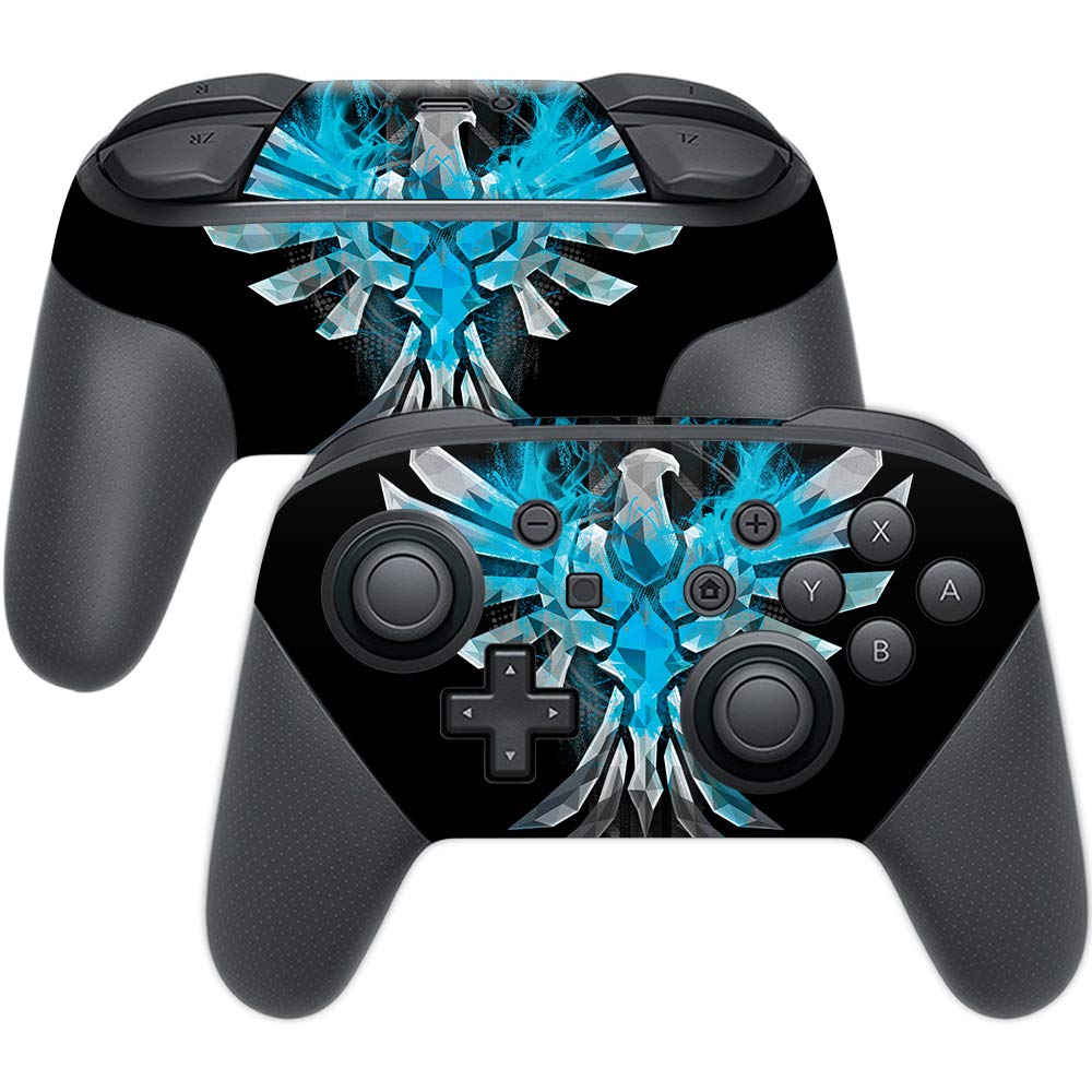 MIGHTY SKINS Nintendo Switch Pro Controller Skin - Blue Reborn, Durable Vinyl Decal, Easy Apply/Remove, Model NISWPCOI-Blue Reborn