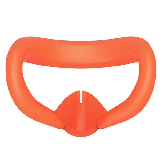 Generic Silicone Face Cover for Meta Quest 3 - Anti-Sweat Ventilated Design - Orange