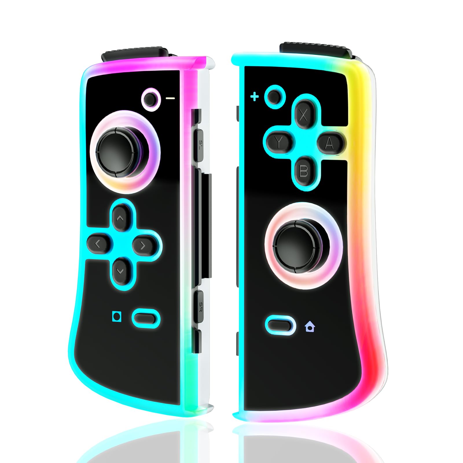 YYDSTLDP Wireless Switch Controller - Compatible with Switch/Lite/OLED, Blue, Dual Vibration, Wake-up Support