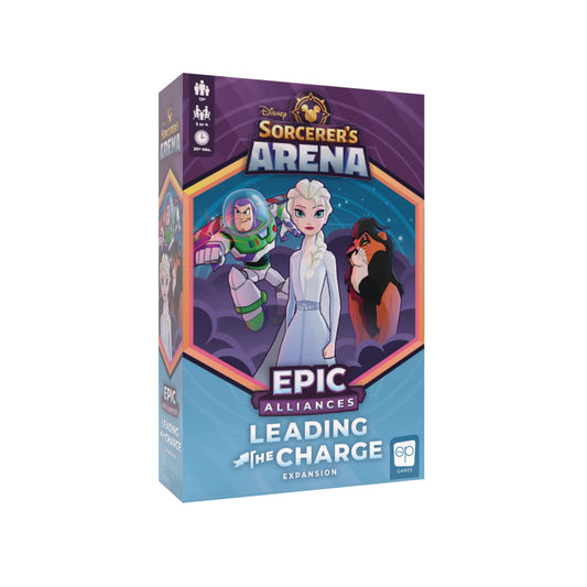character-themed Sorcerers Arena: Epic Alliances Leading The Charge Expansion  Featuring Buzz Lightyear  Scar  and Elsa  Officially-Licensed character-themed Strategy & Family Board Game