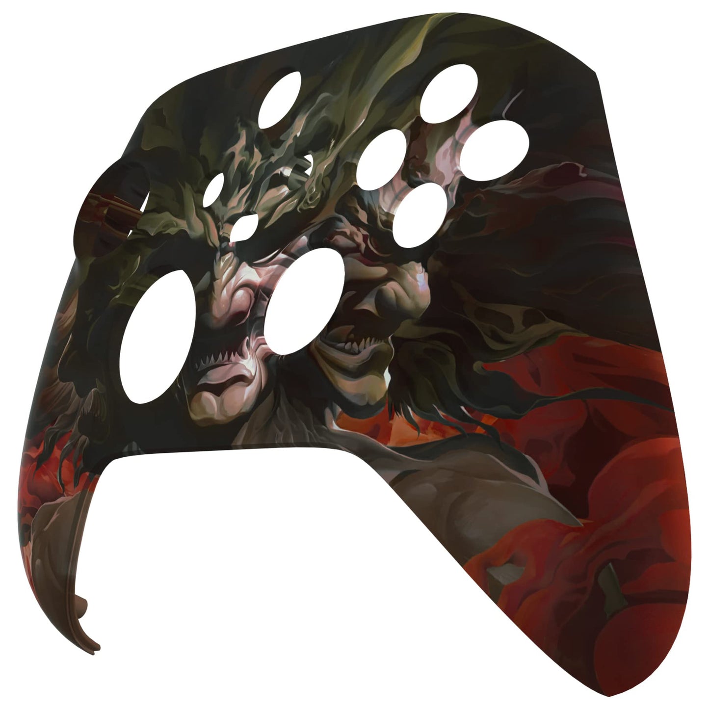 eXtremeRate Xbox Series X & S Controller Replacement Shell - Rage of Asura Custom Skin Cover - Model FX3T163