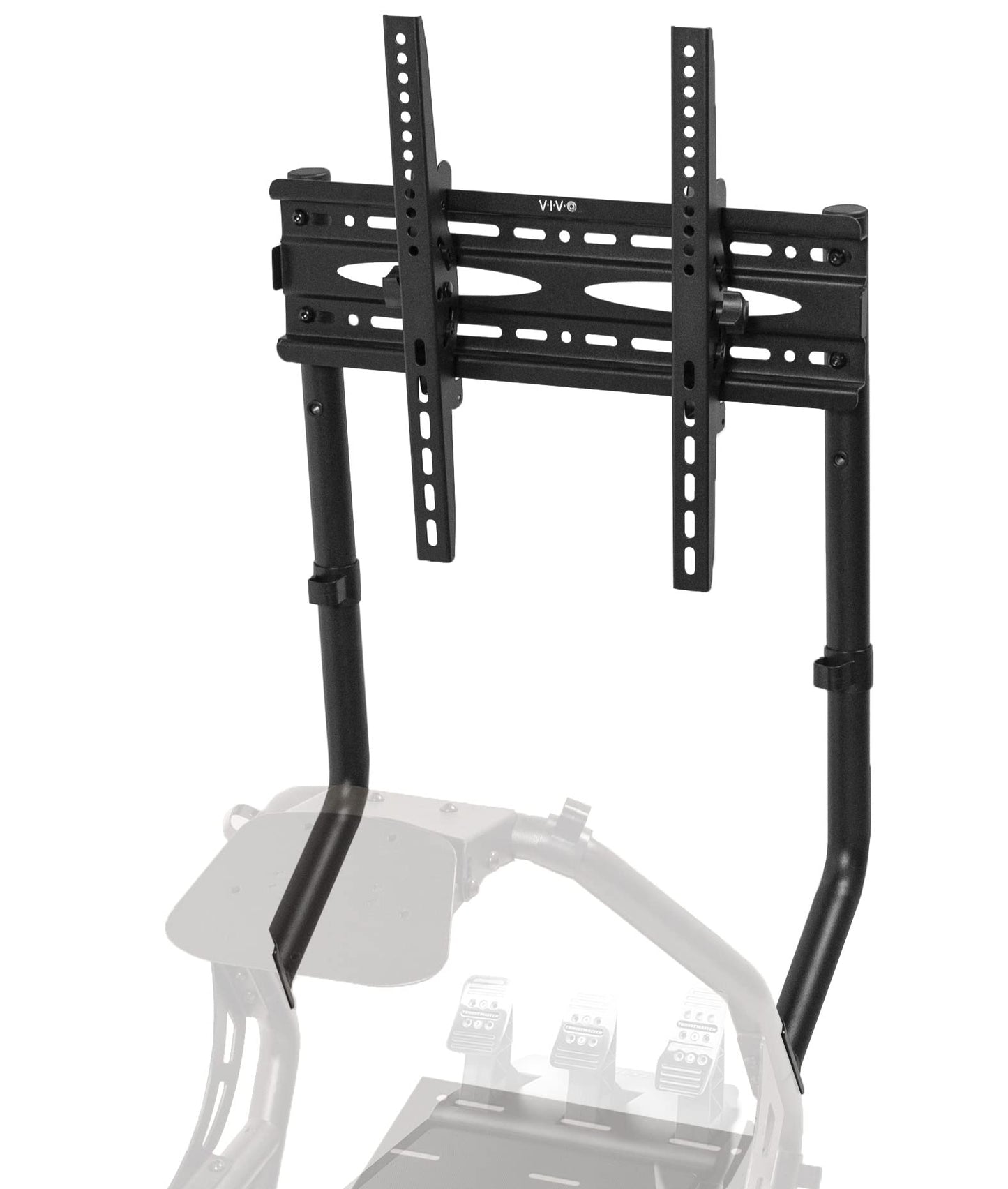 VIVO TV Mount Designed for STAND-RACE1B Racing Simulator Cockpit  Single Monitor Stand for Gaming  Fits 32 to 50 inch Screens  Up to 400x400 VESA  Black  STAND-RACE1TV