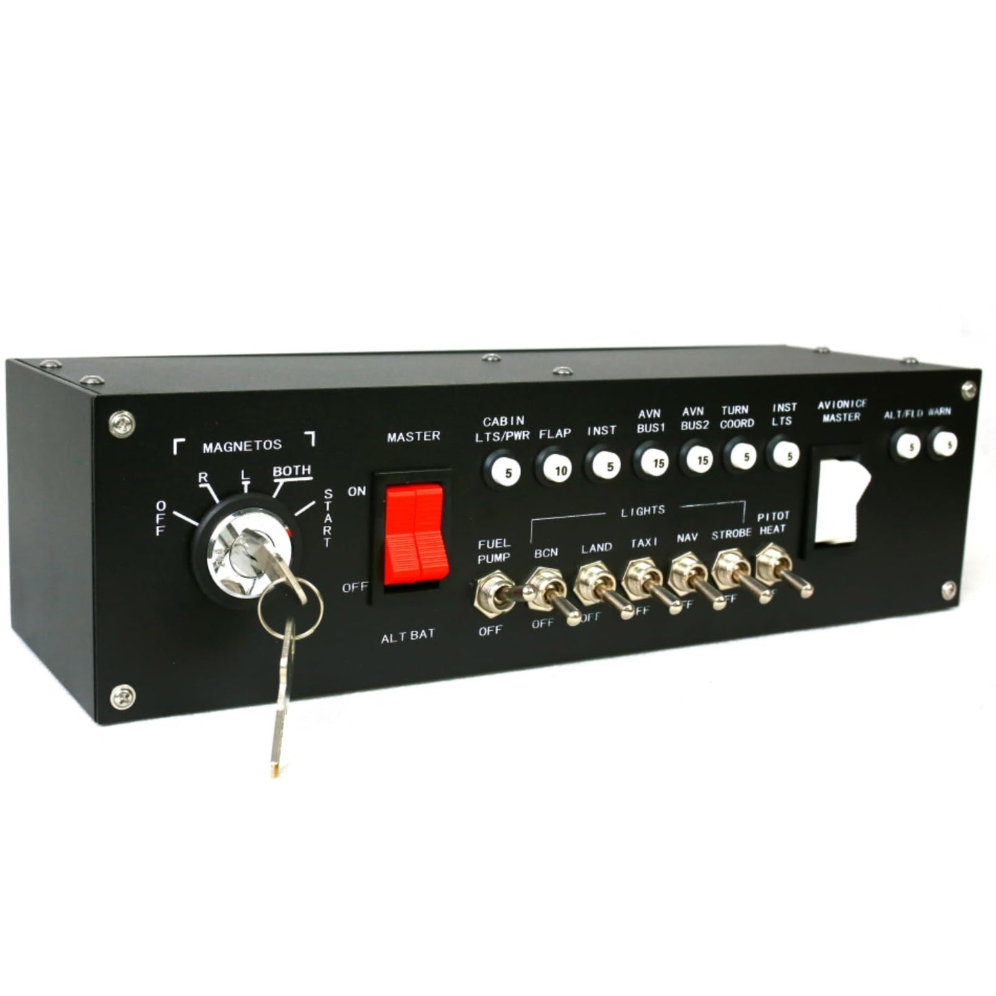 Meza-Ignition Panel for Flight Simulator game MSFS2020  X-Plane for a Home Cockpit or Standalone use on a Desk