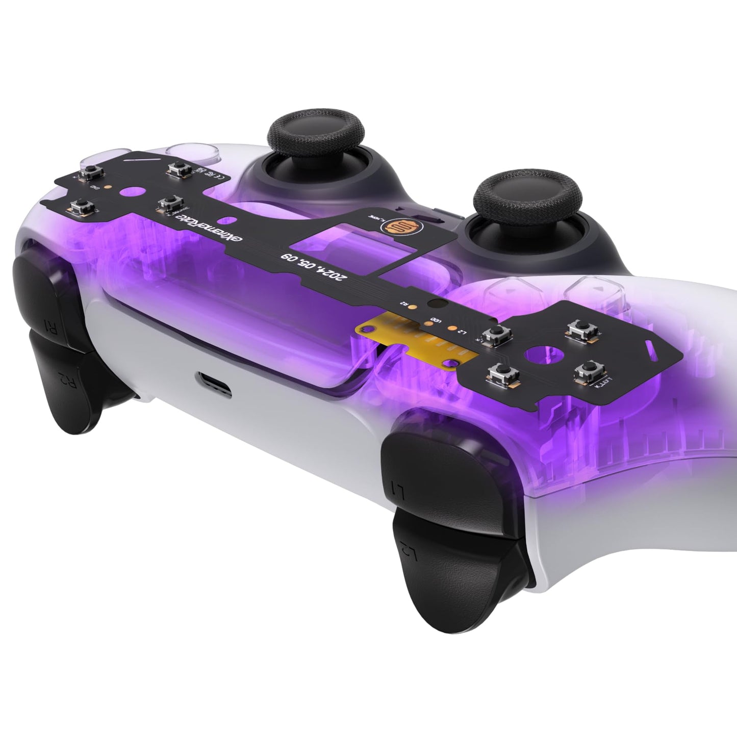 eXtremeRate Face Clicky Kit for PS5 Controller BDM-030 BDM-040 BDM-050 Face Buttons  Custom Hard Silicone Tactile Switch Dpad Action Buttons Mouse Click Kit for PS5 Controller - Without Controller
