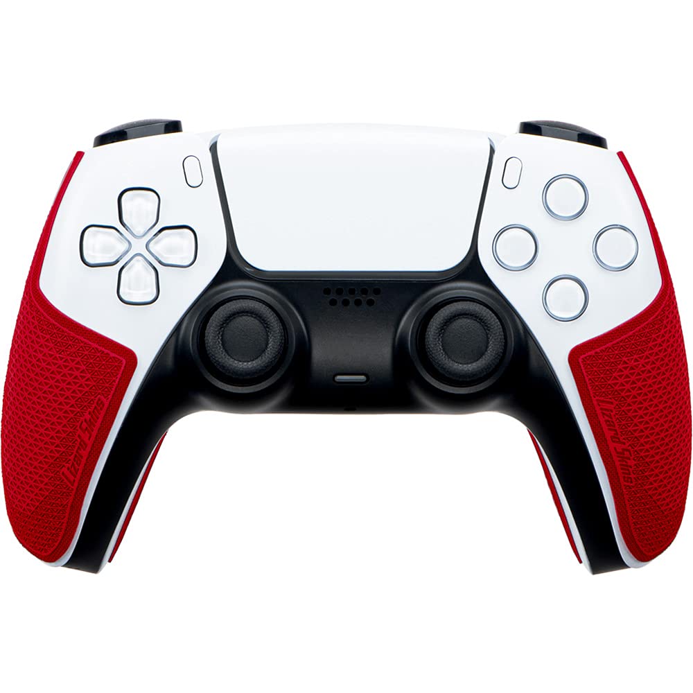 Lizard Skins PS5 Controller Grip - 0.5mm DSP, Durasoft Polymer, Crimson Red, Model 203285, Easy to Install, Pre-Cut Pieces
