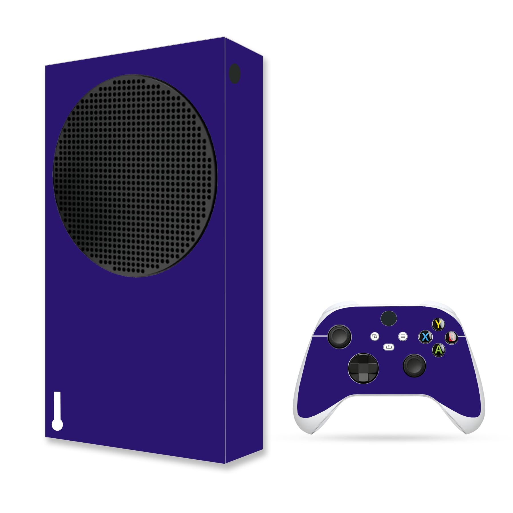 Skin Wrap Compatible with Xbox Series S, Full Set Vinyl Decal Protective Sticker Cover for Game Console & Controller (Blue)