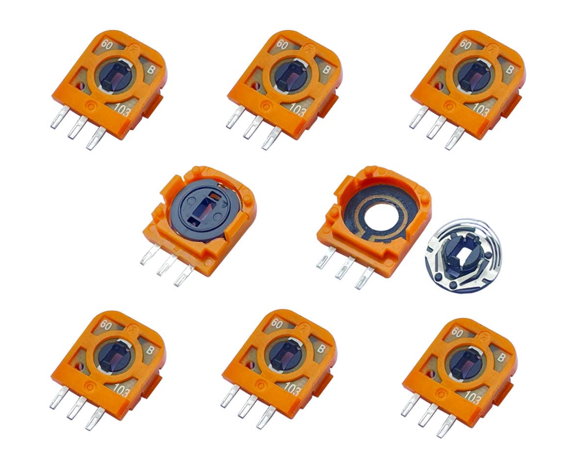 ElecGear 8X FU 10K Trimmer Potentiometer for PS3, PS4, Switch Pro Controllers - Favor Union 10KO Potentiometer Module