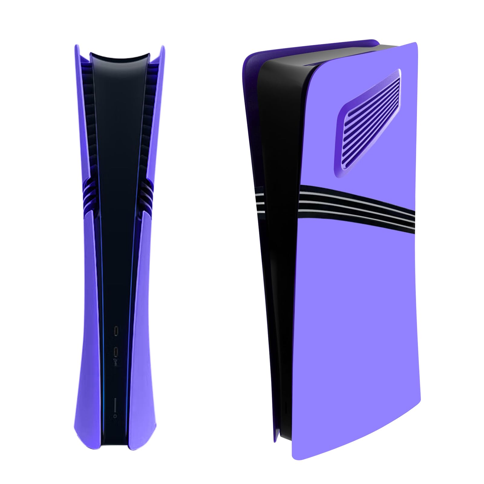XinGeeek Cover Plates for PS5 Pro Digital Edition Console Faceplate Replacement Shell Compatible with PlayStation 5 Pro Digital Edition (Purple)