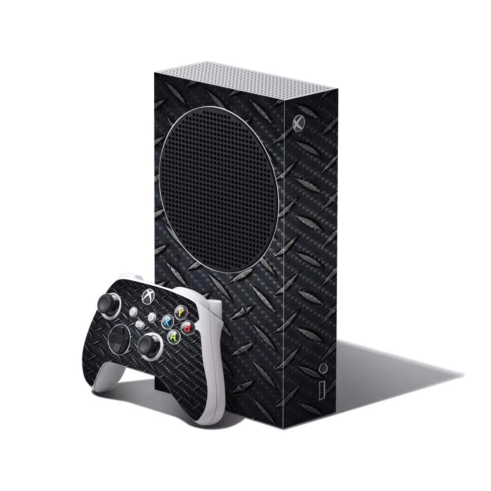 MightySkins Carbon Fiber Skin Compatible with Xbox Series S Bundle - Black Diamond Plate | Protective  Durable Textured Carbon Fiber Finish | Easy to Apply | Made in The USA