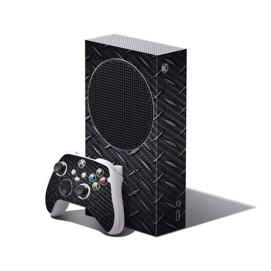 MightySkins Carbon Fiber Skin Compatible with Xbox Series S Bundle - Black Diamond Plate | Protective  Durable Textured Carbon Fiber Finish | Easy to Apply | Made in The USA