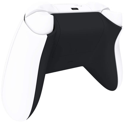 eXtremeRate Black Soft Touch Custom Bottom Shell for Xbox Series S/X Controller - Model BX3P309, Durable Plastic, Battery Cover Included