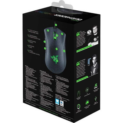 Razer DeathAdder Chroma Gaming Mouse - 10,000 DPI, Ergonomic Design, Black, Model RZ01-01210100-R3U1