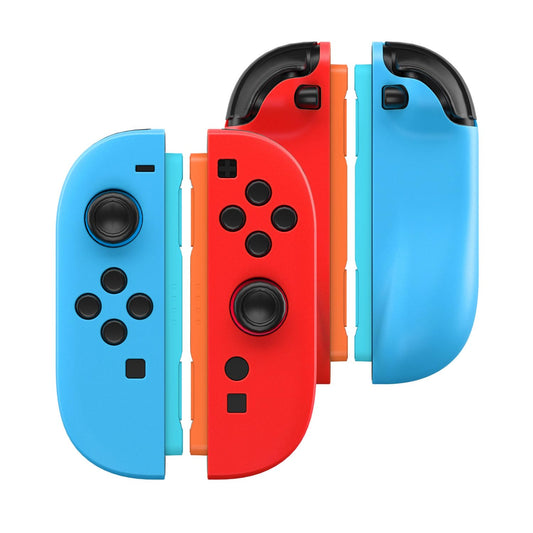 RDFJ Silicone Case Compatible with Nintendo Switch 2 Joycon Controller Anti-Slip (L/Light Blue+R/Red)