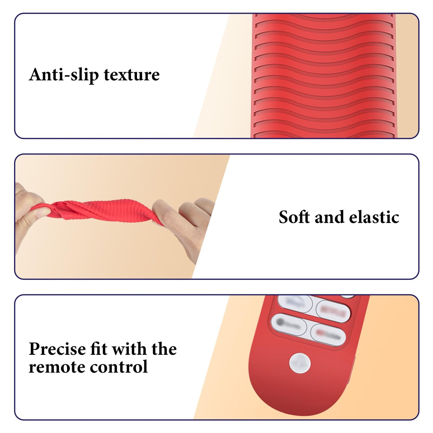 GEEKRIA Remote Control Cover for Sony PS5 - Silicone Skin Sleeve, Shock-Absorbent, Washable, Full Body Protection, Red