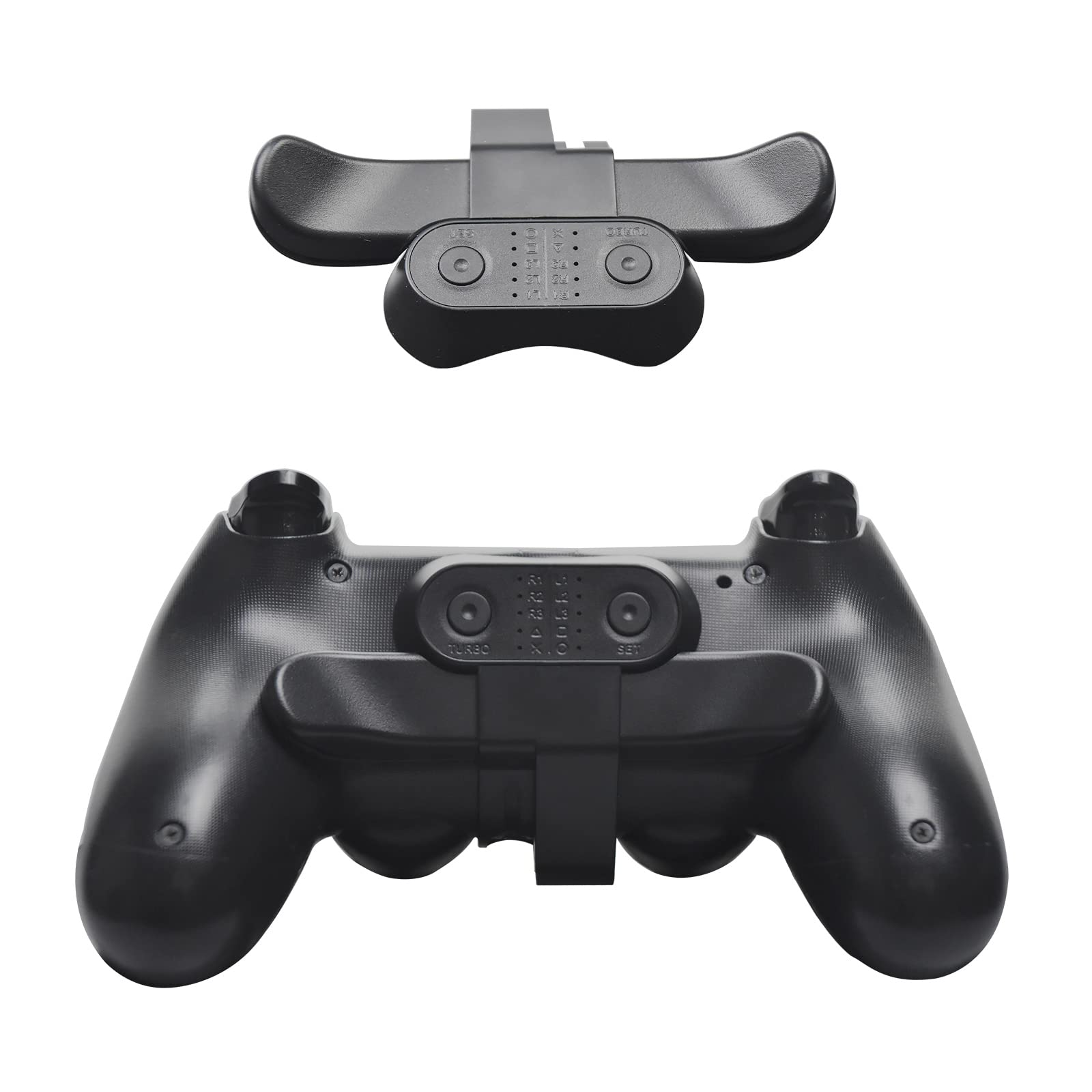 Semaiki PS4 Controller Back Paddles - Turbo & Memory Function, Black Dominator Mod Kit