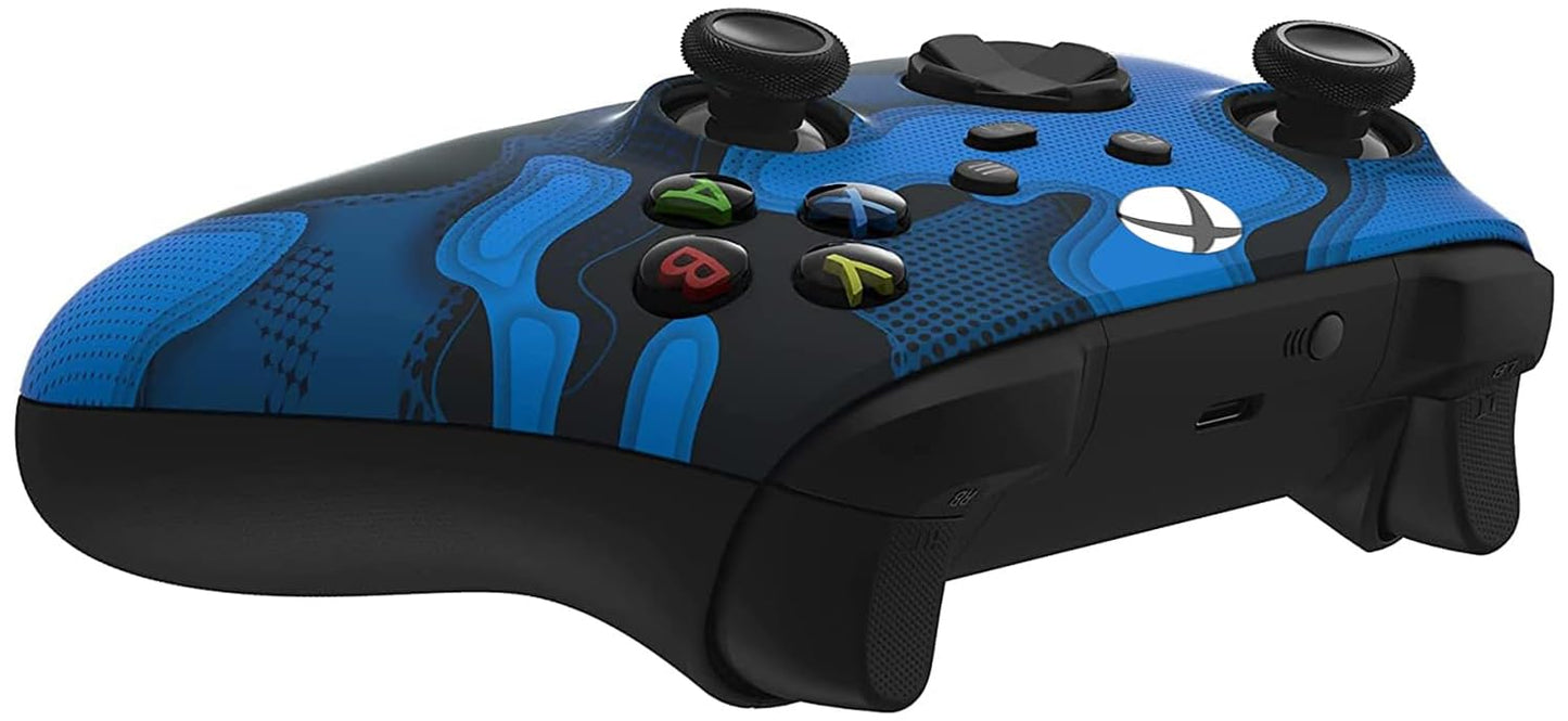 Custom Controllerzz Wireless Controller for Xbox Series X/S & One - Soft Touch - X/S Blue Camo