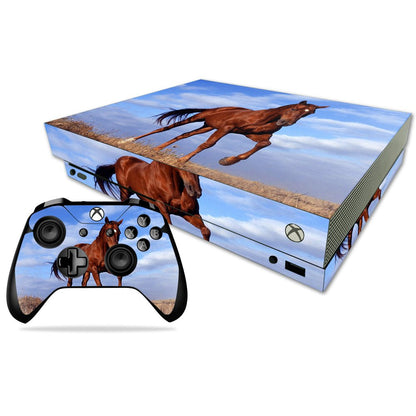 MIGHTY SKINS Xbox One X Skin - Horse Vinyl Decal Wrap, Durable & Easy to Apply, Model MIXBONXCMB-Horse, Made in USA